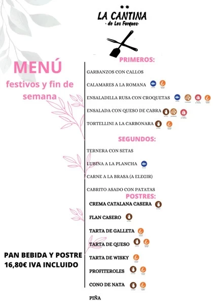 Menú del Día Carbanzos con Callos La Cantina les Forques 23 03 2024